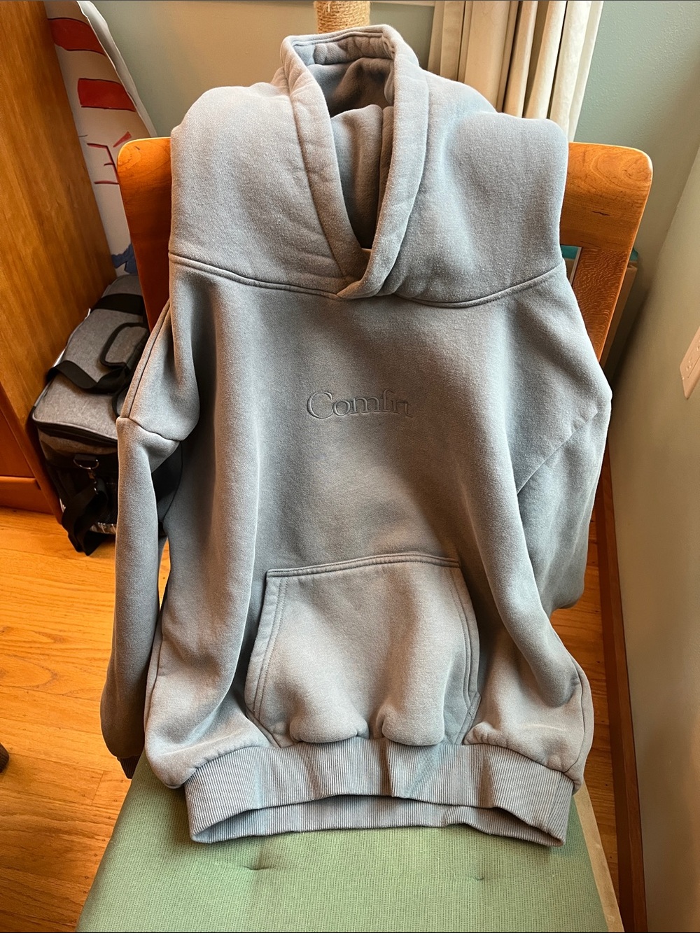 Comfrt Blue Gray Kids Hoodie Sweatshirt